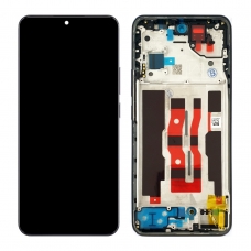 Pantalla completa con marco para Oppo Reno 12 5G CPH2625 matte brown original(Service Pack)