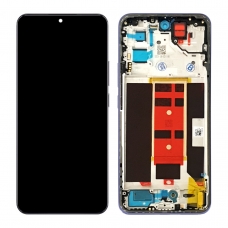 Pantalla completa con marco para Oppo Reno 12 Pro 5G CPH2629 nebula silver original(Service Pack)