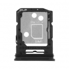 Bandeja SIM para Oppo Reno 12F 4G CPH2687 negra