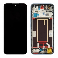 Pantalla completa con marco para Oppo Reno 15F 5G aurora blue/azul claro original