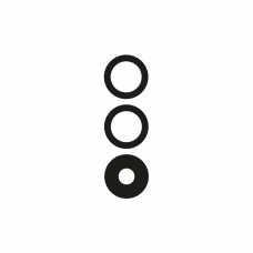 Set de lentes de cámara trasera para Oppo Reno 6 Pro 5G CPH2249(3Pcs)