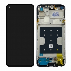 Pantalla completa con marco para Oppo Realme 7 Pro RMX2170 negra original(Service Pack)