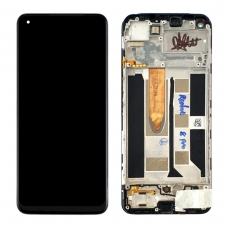 Pantalla completa con marco para Oppo Realme 8 Pro RMX3081 negra original reparada