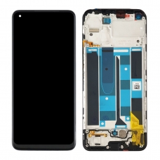 Pantalla completa con marco para Oppo Realme 8 Pro RMX3081 negra original(Service Pack)