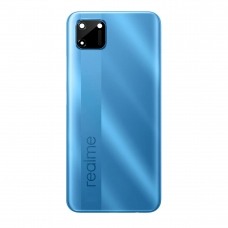 Tapa trasera azul con lente para Oppo Realme C11 RMX2185 