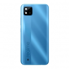 Tapa trasera azul con lente para Oppo Realme C11 2021 RMX3231