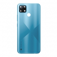 Tapa trasera azul con lente para Oppo Realme C21