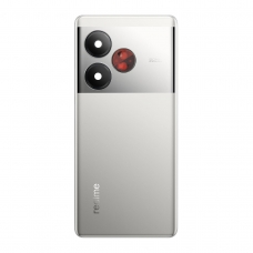 Tapa trasera con embellecedor para Oppo Realme GT 6 5G plata original