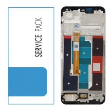 Pantalla completa con marco para Oppo Realme C35 RMX3511 negra original China