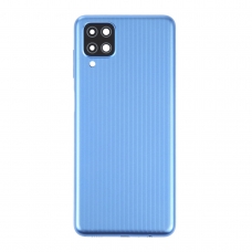 Tapa trasera con lente para Samsung Galaxy M12 M127 azul