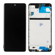 Pantalla completa con marco para Samsung Galaxy M51 M515F negra original(Assembled)