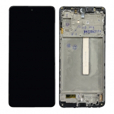 Pantalla completa con marco para Samsung Galaxy M53 5G M536 negra original