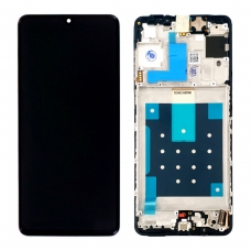 Pantalla completa con marco para Samsung Galaxy M55 5G M556 negra original(Service Pack)