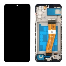 Pantalla completa con marco para Samsung Galaxy A03S A037F 160mm negra original China