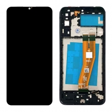 Pantalla completa con marco para Samsung Galaxy A04E A042 negra original China