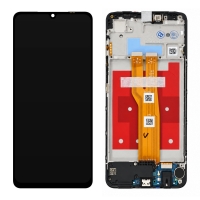 Pantalla completa con marco para Samsung Galaxy A07 4G A075 negra original