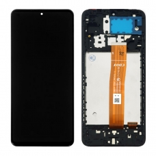 Pantalla completa con marco para Samsung Galaxy A12 A125 negra original China Versión CDOT