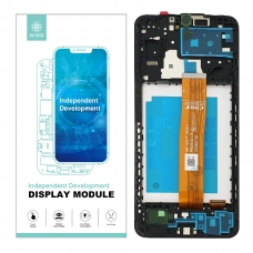 IKREA Pantalla completa con marco para Samsung Galaxy A13 5G A136 negra Calidad Premium(Assembled)
