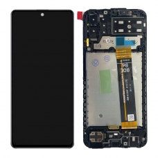 Pantalla completa con marco para Samsung Galaxy M13 4G 2020 M135 BOE negra original