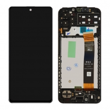 Pantalla completa con marco para Samsung Galaxy A13 4G 2022 A135 negra original