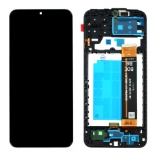 Pantalla completa con marco para Samsung Galaxy A13 A137 2022 negra original