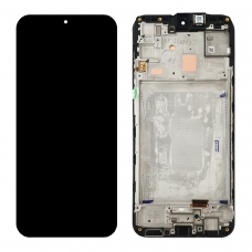 Pantalla completa con marco para Samsung Galaxy A15 5G A156/A15 4G A155 negra original reparada