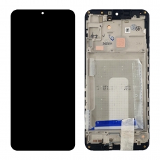 Pantalla completa con marco para Samsung Galaxy A16 5G A166 negra original reparada