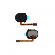 Cable flex con botón lector/sensor de huellas negro para Samsung Galaxy A20 A205