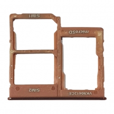 Bandeja Dual SIM+SD naranja para Samsung Galaxy A20E A202