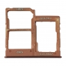 Bandeja Dual SIM+SD naranja para Samsung Galaxy A20E A202