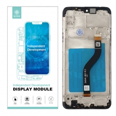 IKREA Pantalla completa con marco para Samsung Galaxy A20S A207F negra original China(Assembled)