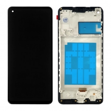 Pantalla completa con marco para Samsung Galaxy A21S A217 negra original China