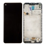 Pantalla completa con marco para Samsung Galaxy A21S A217 negra original(Service Pack)