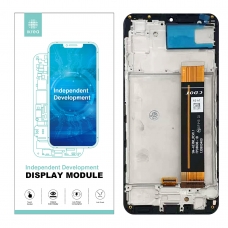 IKREA Pantalla completa con marco para Samsung Galaxy A23 5G A236 CDOT negra original China(Assembled)