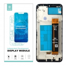 IKREA Pantalla completa con marco para Samsung Galaxy A23 5G A236 V00 negra original China(Assembled)