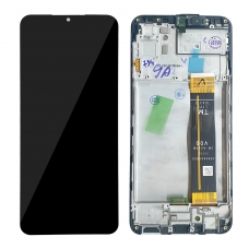 Pantalla completa con marco para Samsung Galaxy A23 5G A236 negra original
