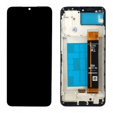 Pantalla completa con marco para Samsung Galaxy A23 5G A236 V00 negra original China