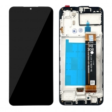 Pantalla completa con marco para Samsung Galaxy A23 5G A236 negra original