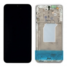 Pantalla completa con marco para Samsung Galaxy A26 5G A266 blanca original