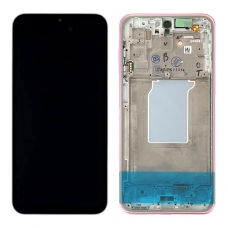 Pantalla completa con marco para Samsung Galaxy A26 5G A266 rosa original