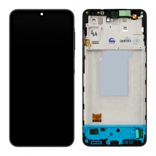 Pantalla completa con marco para Samsung Galaxy A27 5G A276 negra original