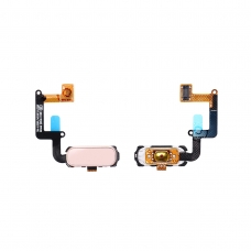 Flex con botón home y lector de huella dactilar-fingerprint rosa para Samsung Galaxy A3 2017 A320/A5 2017 A520/A7 2017 A720 