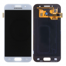 Pantalla completa para Samsung Galaxy A3 2017 A320 azul claro original