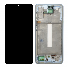 Pantalla completa con marco para Samsung Galaxy A33 5G A336 azul TFT