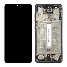 Pantalla completa con marco para Samsung Galaxy A33 5G A336 negra original reparada