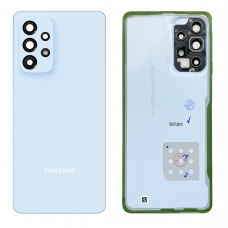 Tapa trasera con lente para Samsung Galaxy A33 5G A336 azul original