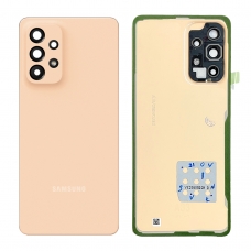Tapa Trasera Con Lente Para Samsung Galaxy A33 5g A336 Naranja Original