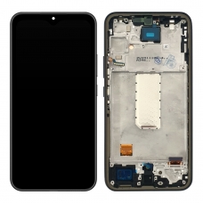 Pantalla completa con marco para Samsung Galaxy A34 5G A346 negra original(Assembled)