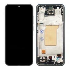 Pantalla completa con marco para Samsung Galaxy A35 5G A356 navy original