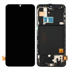 Pantalla completa con marco para Samsung Galaxy A40 A405 negra TFT